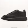 Alexander McQueen Italian Luxury Brand Sole Leather Sneakers Low-top Fashion Thick-soled Casual White Shoes