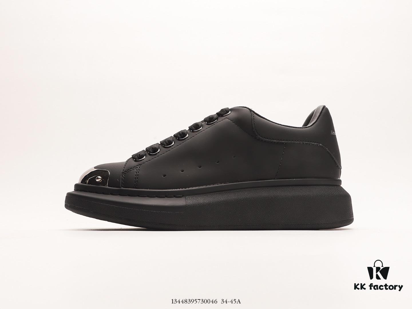 Alexander McQueen Italian Luxury Brand Sole Leather Sneakers Low-top Fashion Thick-soled Casual White Shoes