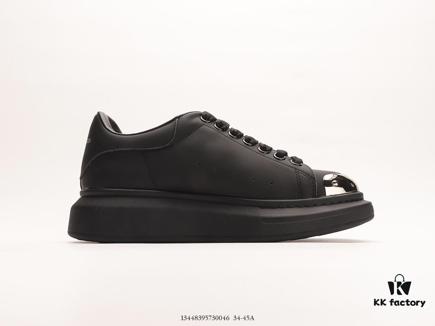 Alexander McQueen Italian Luxury Brand Sole Leather Sneakers Low-top Fashion Thick-soled Casual White Shoes