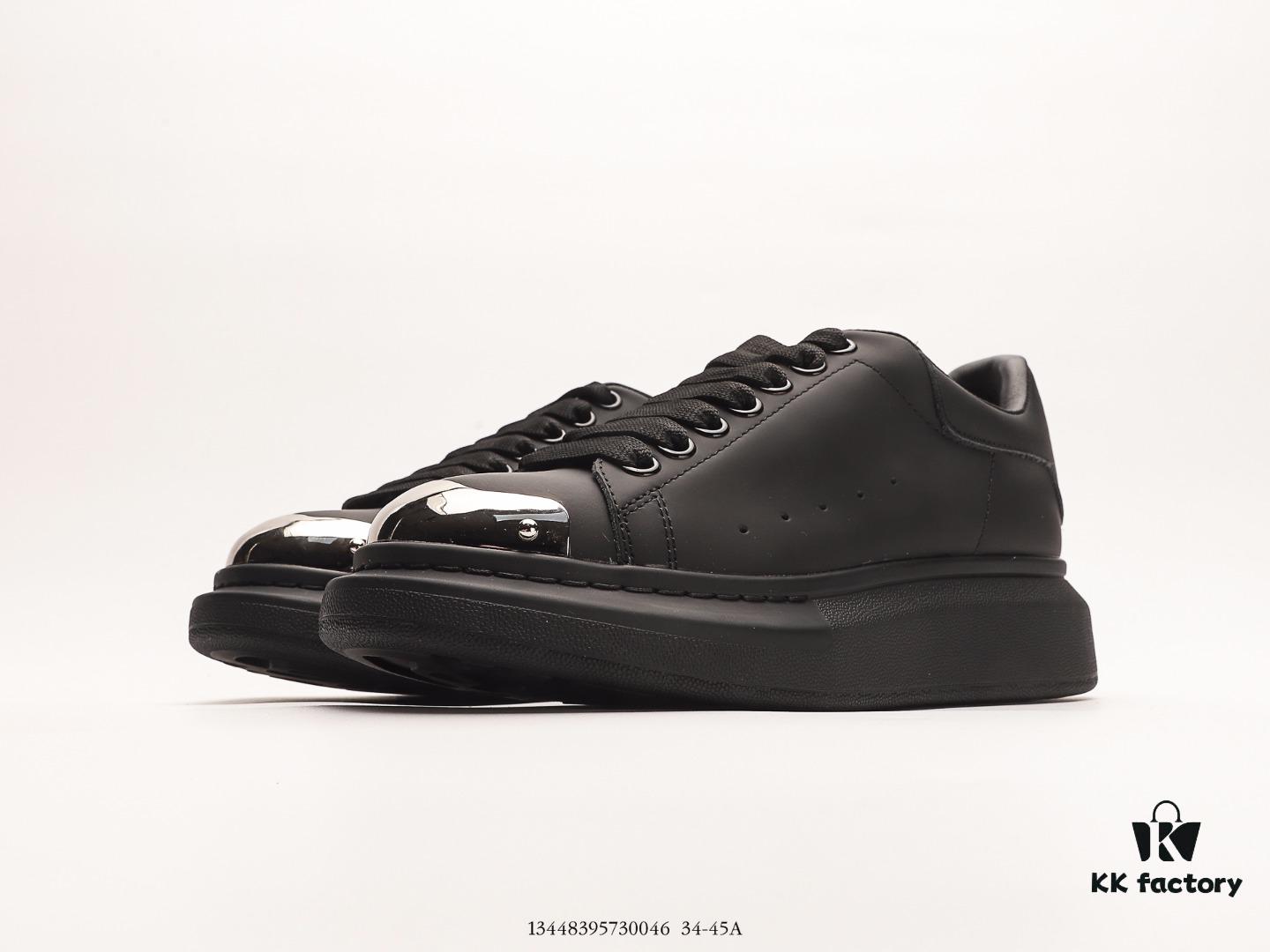 Alexander McQueen Italian Luxury Brand Sole Leather Sneakers Low-top Fashion Thick-soled Casual White Shoes