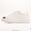 Alexander McQueen Sole Leather Sneakers Low-top Luxury Fashion Thick-soled Casual White Sneakers