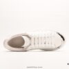 Alexander McQueen Sole Leather Sneakers Low-top Luxury Fashion Thick-soled Casual White Sneakers