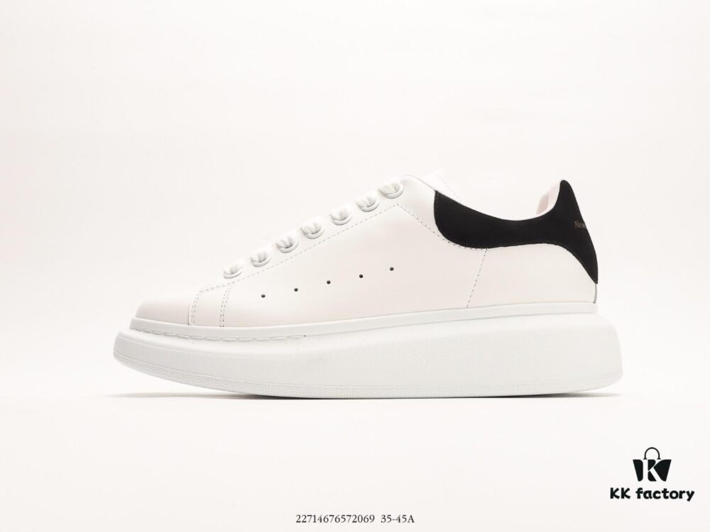 Alexander McQueen Italian Luxury Brand Sole Leather Sneakers Low-Top Fashion Chunky Casual White Sneakers