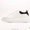 Alexander McQueen Italian Luxury Brand Sole Leather Sneakers Low-Top Fashion Chunky Casual White Sneakers