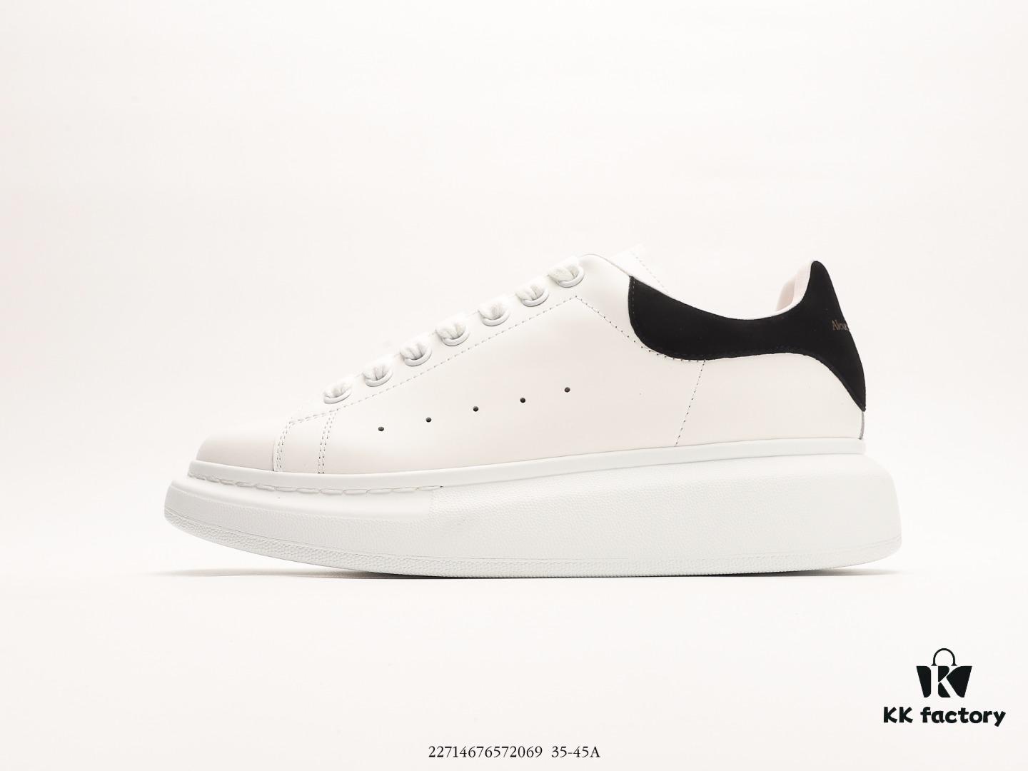 Alexander McQueen Italian Luxury Brand Sole Leather Sneakers Low-Top Fashion Chunky Casual White Sneakers