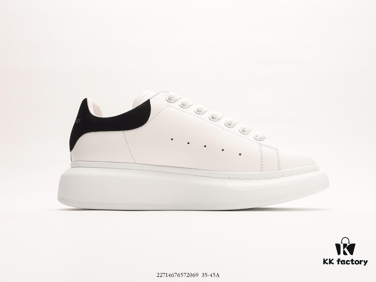 Alexander McQueen Italian Luxury Brand Sole Leather Sneakers Low-Top Fashion Chunky Casual White Sneakers