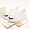 Alexander McQueen Sole Leather Sneakers Low-top Luxury Fashion Thick-soled Casual White Sneakers