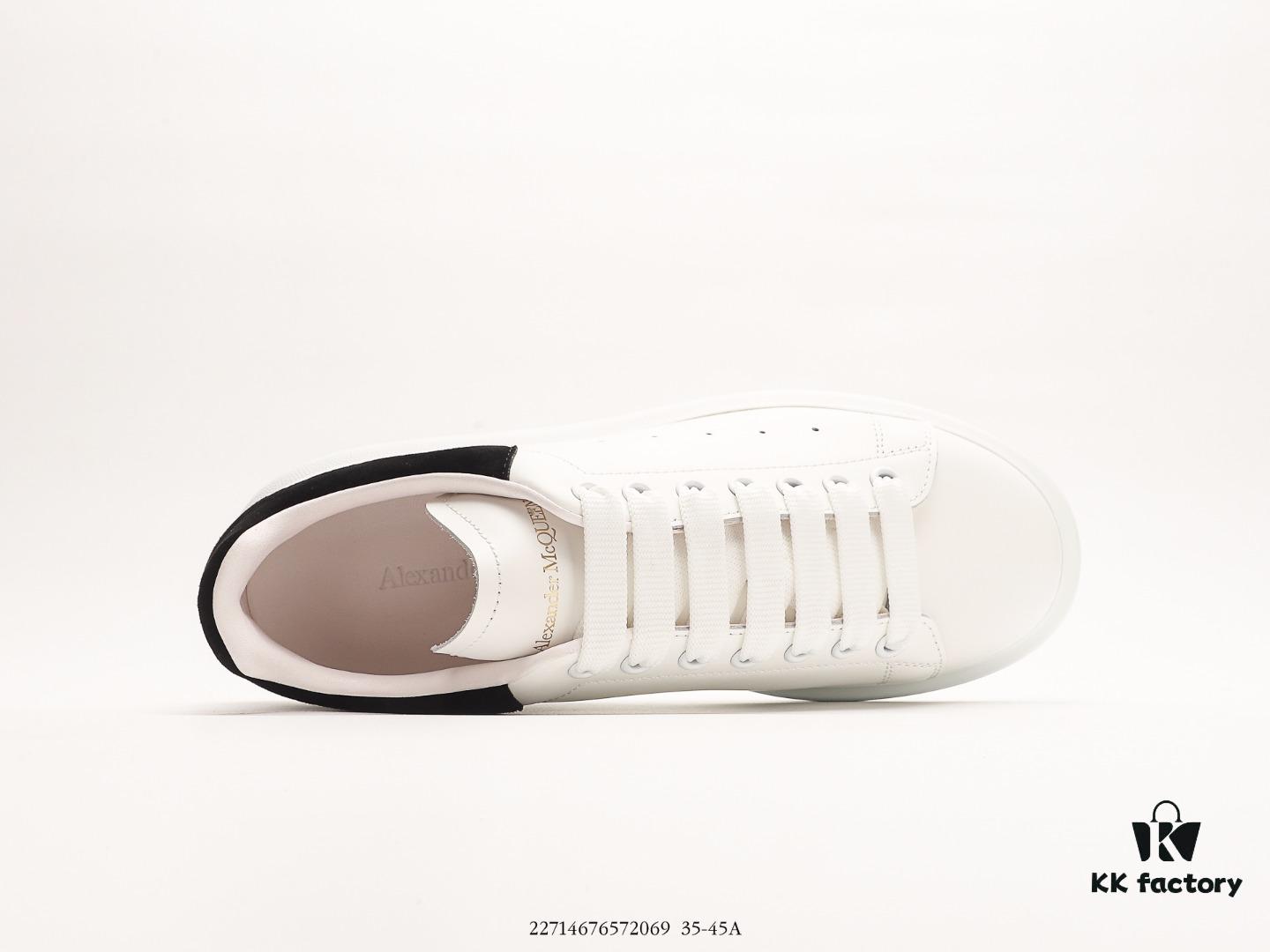 Alexander McQueen Italian Luxury Brand Sole Leather Sneakers Low-Top Fashion Chunky Casual White Sneakers