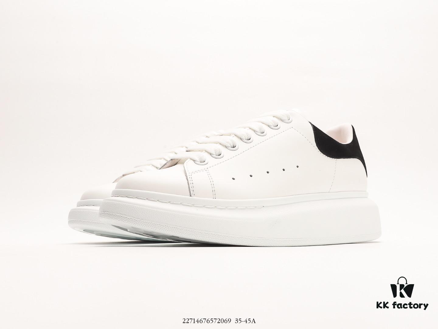 Alexander McQueen Italian Luxury Brand Sole Leather Sneakers Low-Top Fashion Chunky Casual White Sneakers