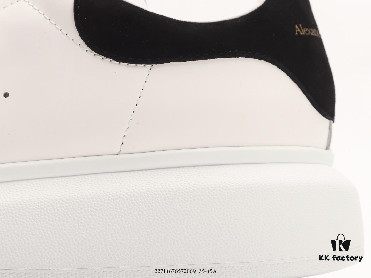 Alexander McQueen Italian Luxury Brand Sole Leather Sneakers Low-Top Fashion Chunky Casual White Sneakers