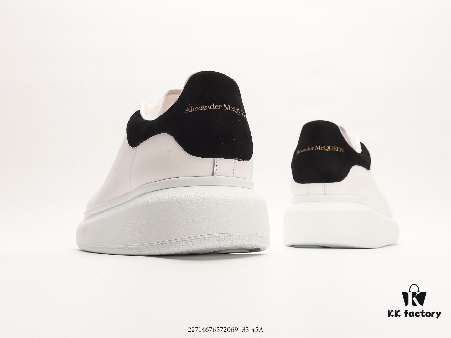 Alexander McQueen Italian Luxury Brand Sole Leather Sneakers Low-Top Fashion Chunky Casual White Sneakers