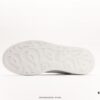 Alexander McQueen Sole Leather Sneakers, Low-top Fashion Platform Casual White Shoes
