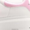 Alexander McQueen Sole Leather Sneakers, Low-top Fashion Platform Casual White Shoes