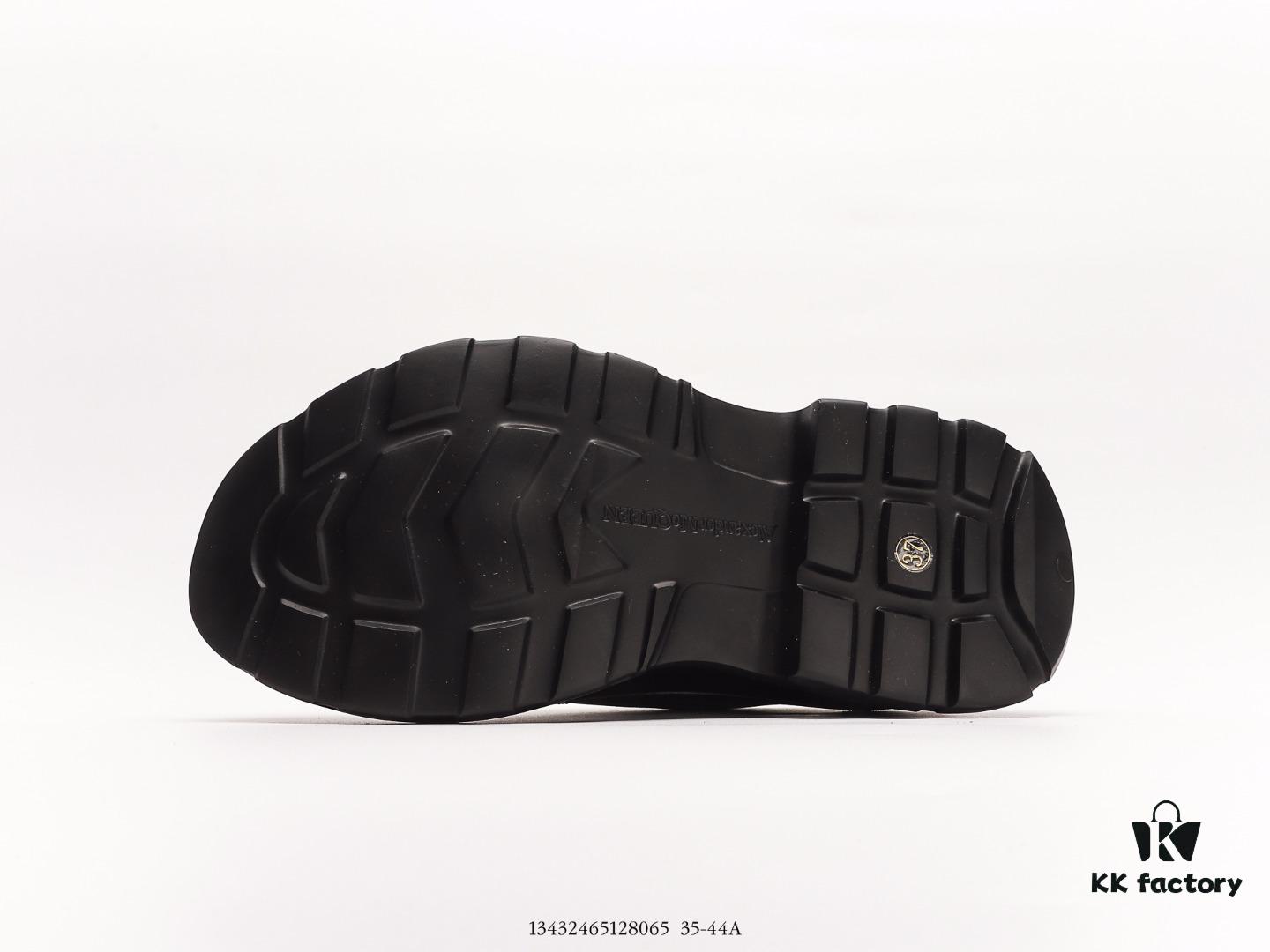 Alexander McQueen Platform Canvas Shoes 2020 New Arrival Height Increasing Thick Sole Sneakers Official Release Correct Version Full Cowhide Lining Durable Comfortable 5cm Thick Sole