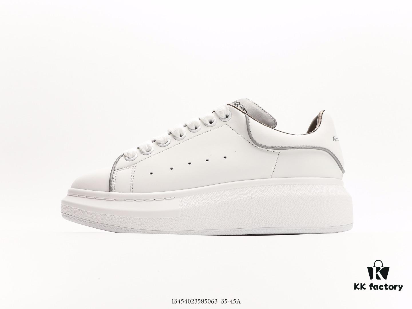 Alexander McQueen Air Cushion Sneaker Low-Top Fashion Thick-Soled Casual White Sports Shoes