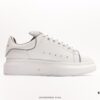 Alexander McQueen Air Cushion Sneaker Low-Top Fashion Thick-Soled Casual White Sports Shoes