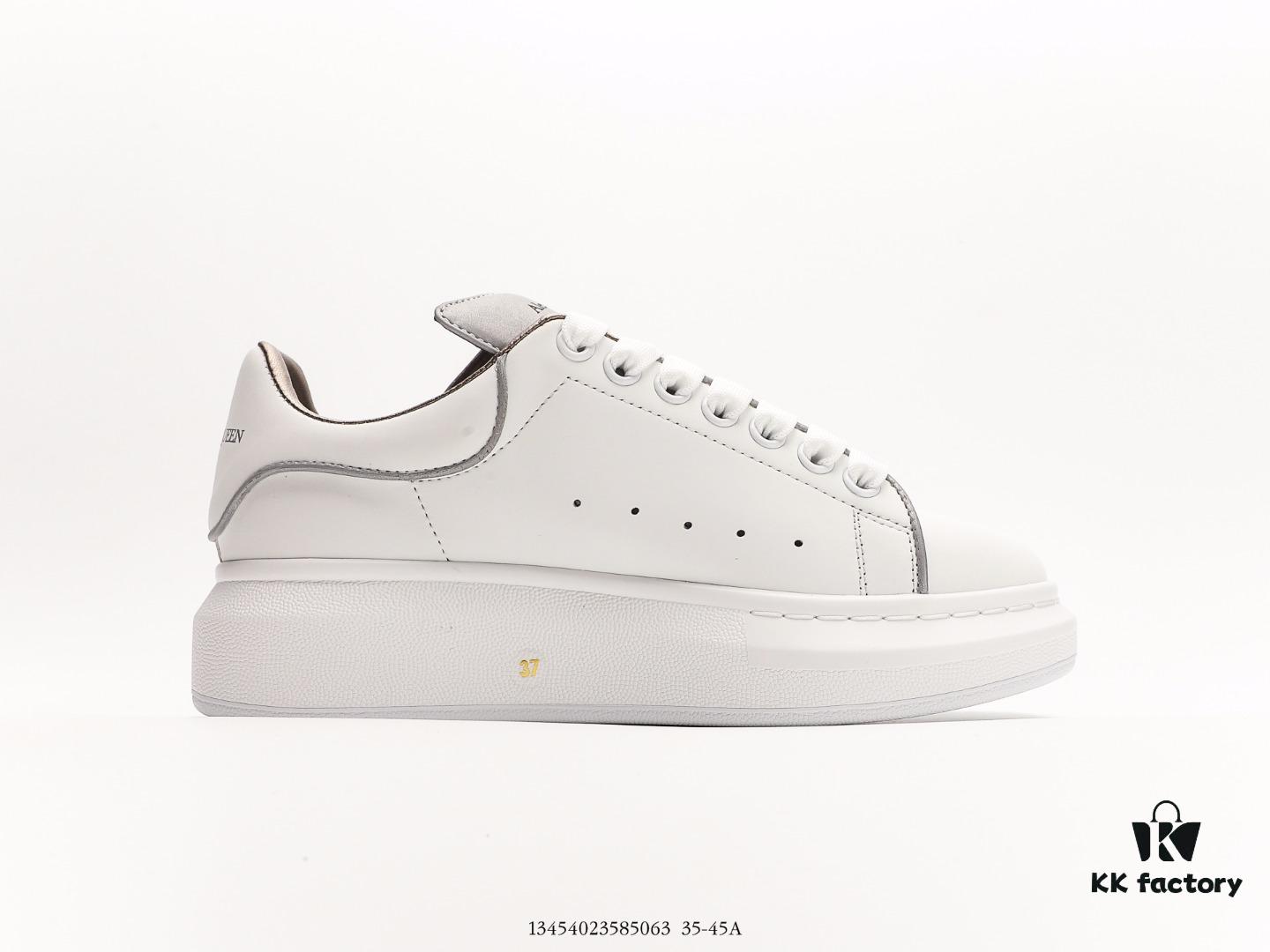 Alexander McQueen Air Cushion Sneaker Low-Top Fashion Thick-Soled Casual White Sports Shoes