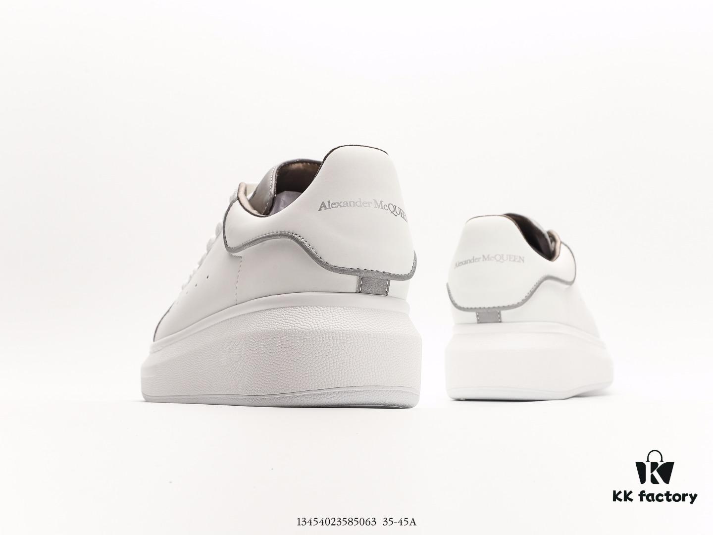 Alexander McQueen Air Cushion Sneaker Low-Top Fashion Thick-Soled Casual White Sports Shoes