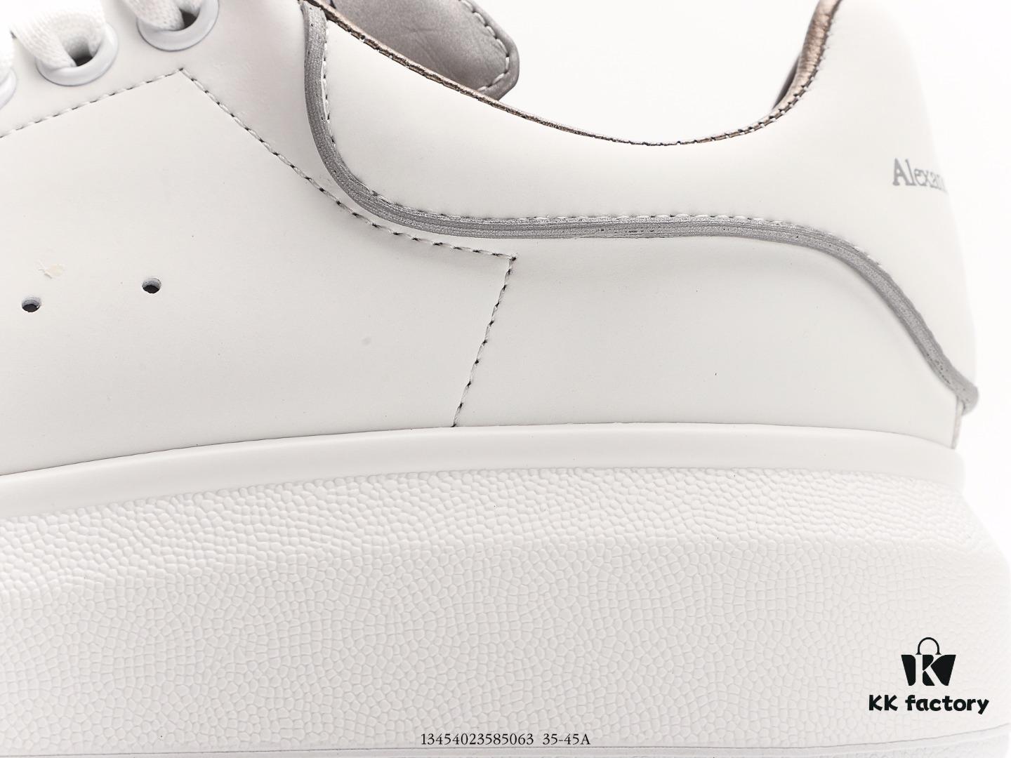 Alexander McQueen Air Cushion Sneaker Low-Top Fashion Thick-Soled Casual White Sports Shoes