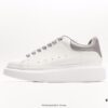 Alexander McQueen Air Cushion Sneaker Low-top Fashion Platform Casual White Sports Shoes