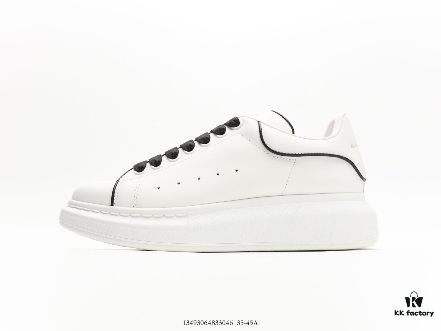 Alexander McQueen Shoes Made of Imported Silk-Matte Genuine Calfskin, Water-Dyed Lamb Leather Lining, with Genuine Leather Insole and Original Outsole, Excellent Cushioning, Durable and Comfortable, 4.5cm Thick Sole, Complete Original Packaging, Smooth Access to Official Stores