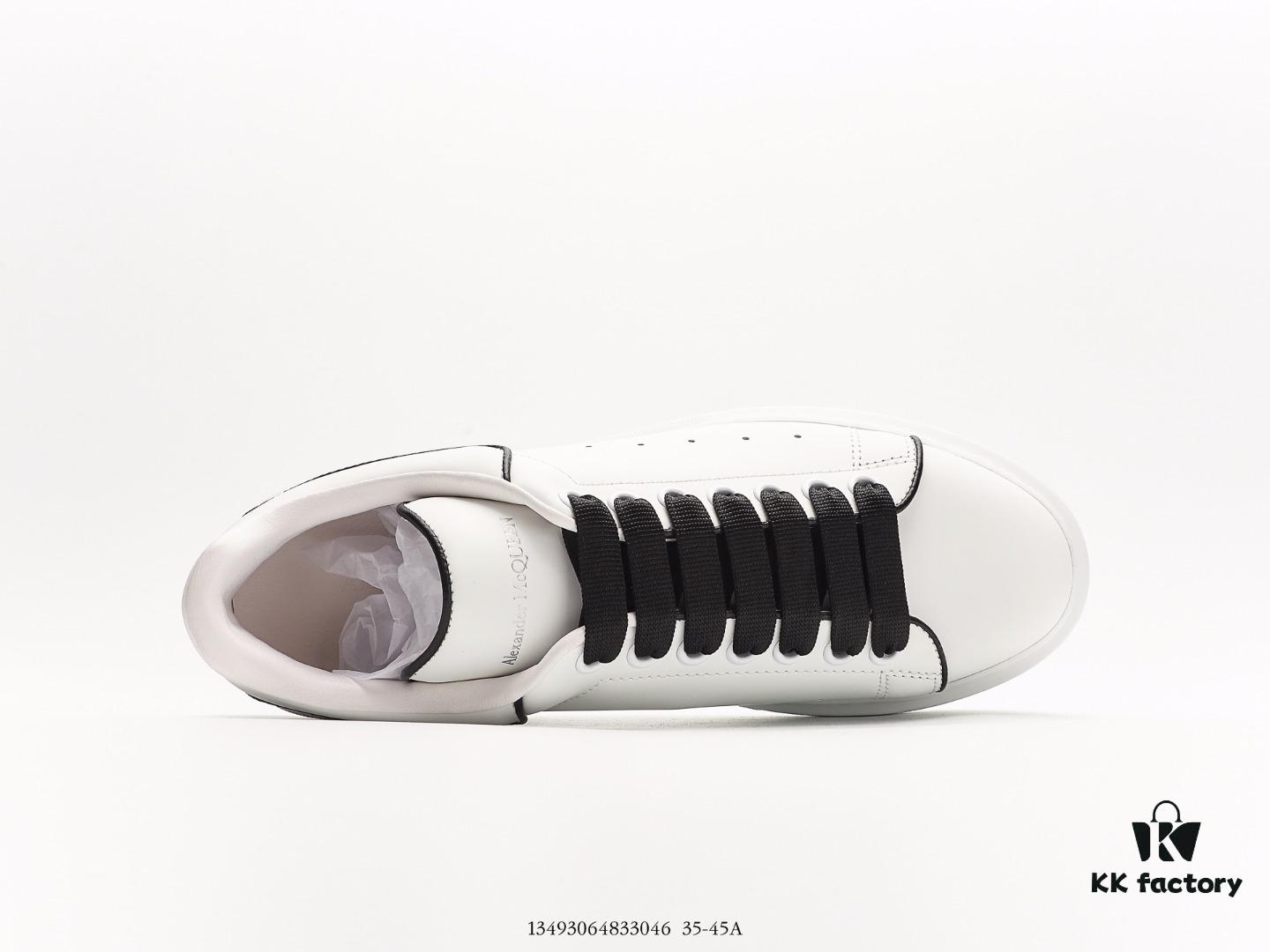 Alexander McQueen Shoes Made of Imported Silk-Matte Genuine Calfskin, Water-Dyed Lamb Leather Lining, with Genuine Leather Insole and Original Outsole, Excellent Cushioning, Durable and Comfortable, 4.5cm Thick Sole, Complete Original Packaging, Smooth Access to Official Stores