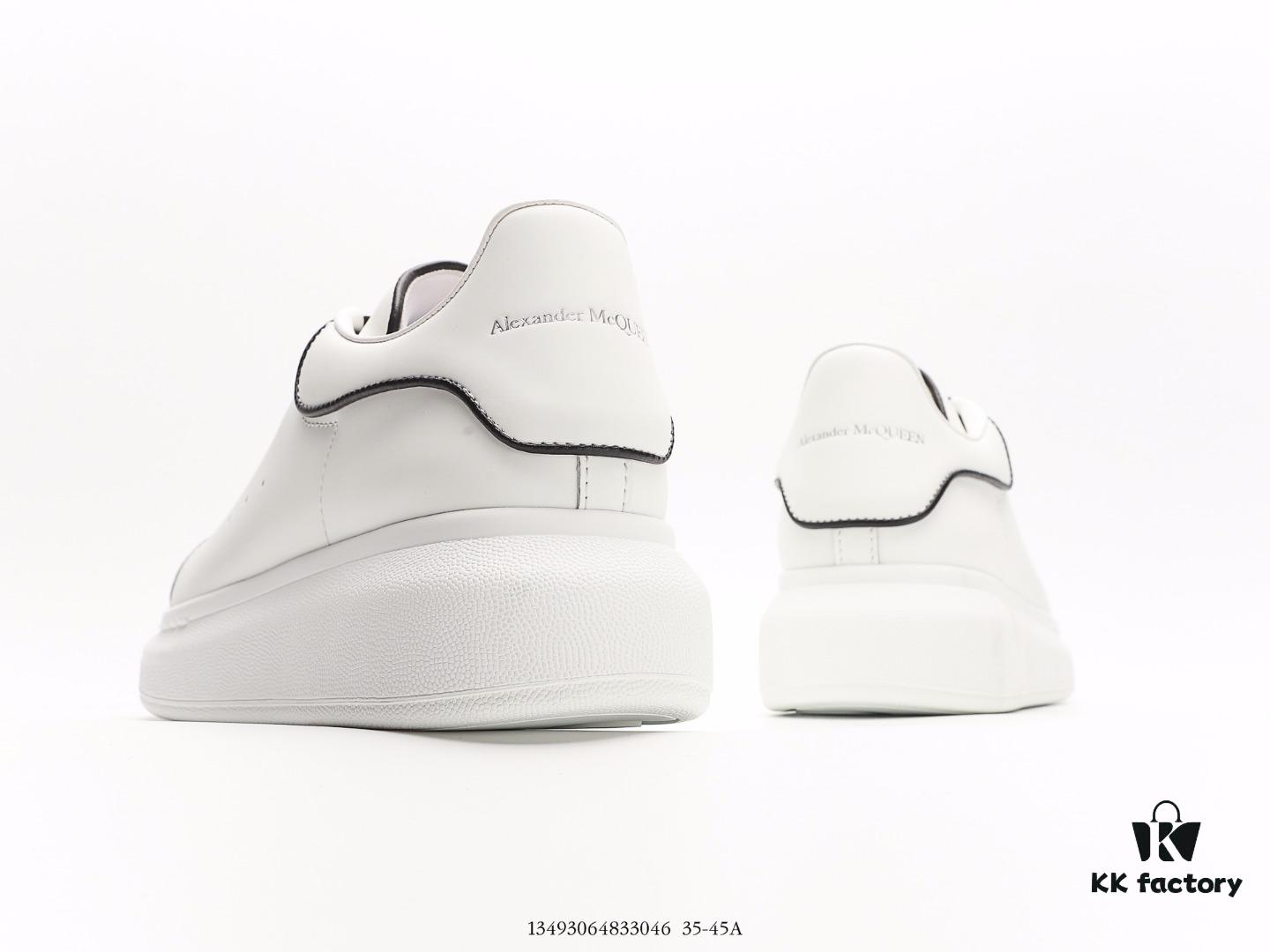 Alexander McQueen Shoes Made of Imported Silk-Matte Genuine Calfskin, Water-Dyed Lamb Leather Lining, with Genuine Leather Insole and Original Outsole, Excellent Cushioning, Durable and Comfortable, 4.5cm Thick Sole, Complete Original Packaging, Smooth Access to Official Stores