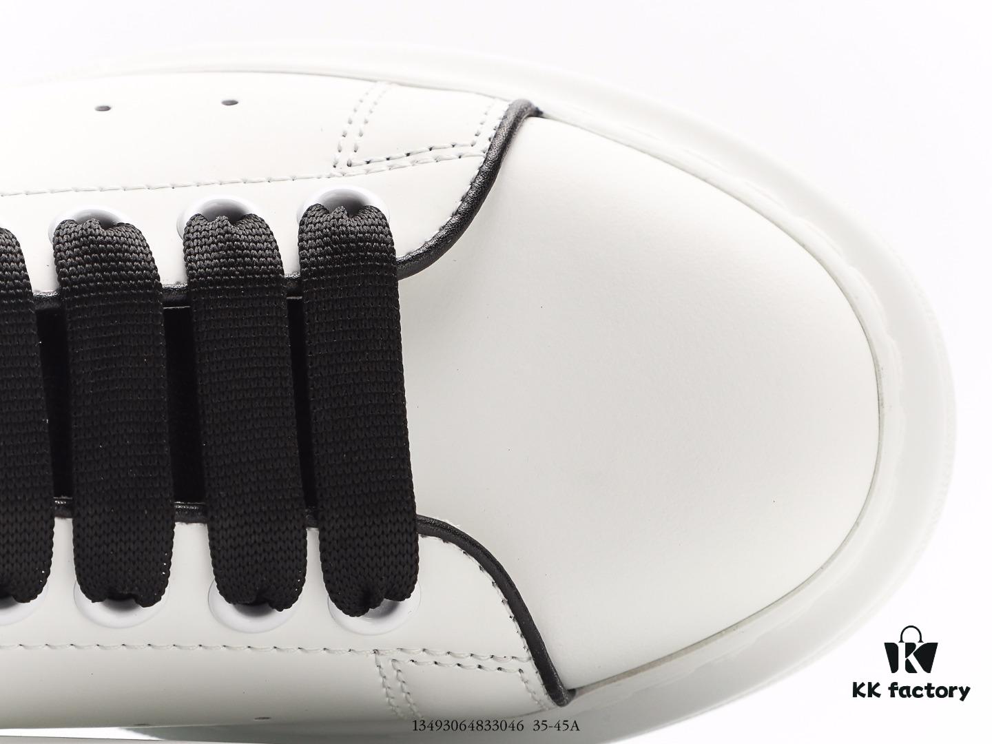 Alexander McQueen Shoes Made of Imported Silk-Matte Genuine Calfskin, Water-Dyed Lamb Leather Lining, with Genuine Leather Insole and Original Outsole, Excellent Cushioning, Durable and Comfortable, 4.5cm Thick Sole, Complete Original Packaging, Smooth Access to Official Stores