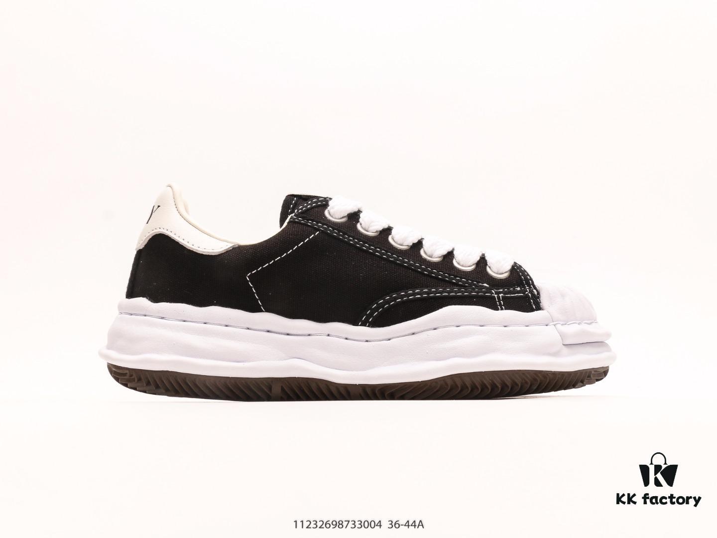 Miyama Yasuhiro Brand MMY Maison MIHARA YASUHIRO Original Sole Canvas Low-Top Casual Shoes with Deformed Ice Cream Sole