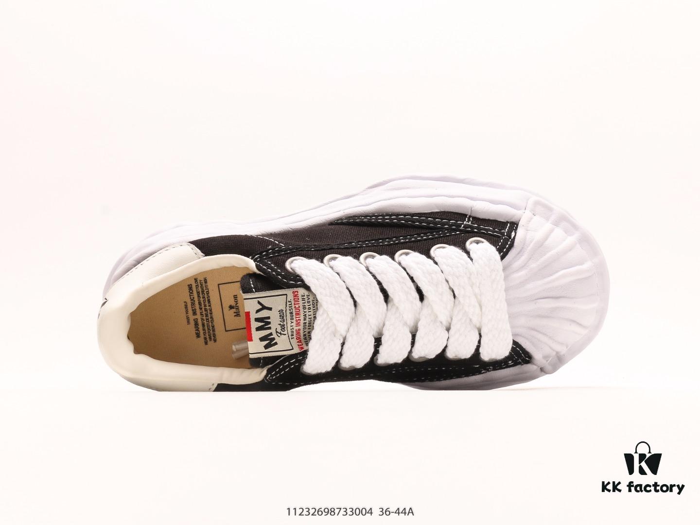 Miyama Yasuhiro Brand MMY Maison MIHARA YASUHIRO Original Sole Canvas Low-Top Casual Shoes with Deformed Ice Cream Sole