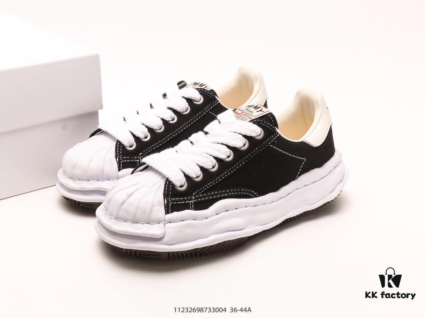 Miyama Yasuhiro Brand MMY Maison MIHARA YASUHIRO Original Sole Canvas Low-Top Casual Shoes with Deformed Ice Cream Sole