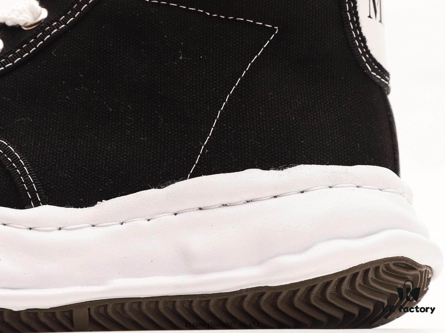 MMY Maison MIHARA YASUHIRO Wayne Original Sole Leather Low Sneaker - Shell-Toe Inspired Distorted Ice Cream Design, Newly Developed Dual-Molded Single-Phase Foamed EVA Midsole with Ventilation Holes, Integrated Wear-Resistant RB Rubber Outsole, Full-Grain Top Layer Leather Upper