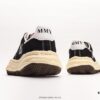MMYMaison MIHARA YASUHIRO Wayne Original Sole Leather Low Sneaker, Shell-Toe Style Distorted Melting Ice Cream Design, Developed from Original Last and Pattern, Full-Grain Top Grain Leather Upper, Newly Developed Dual-Mold Single-Injection EVA Midsole with Ventilation Holes, Integrated Durable Rubber Outsole