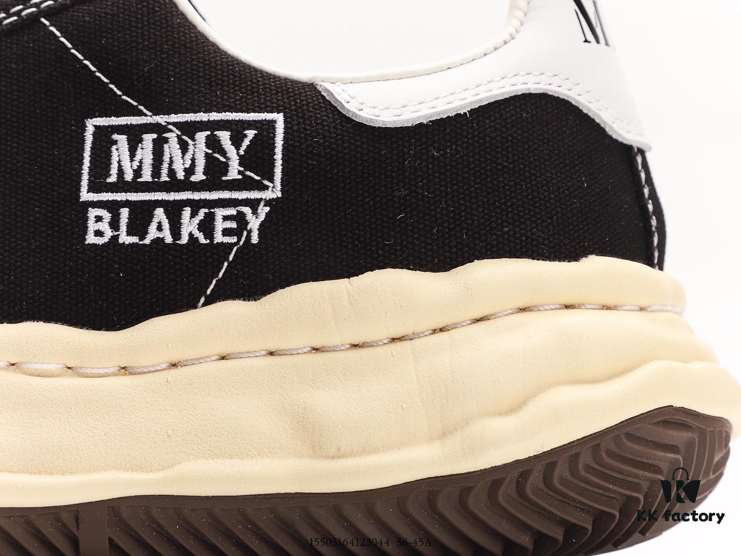 MMYMaison MIHARA YASUHIRO Wayne Original Sole Leather Low Sneaker, Shell-Toe Style Distorted Melting Ice Cream Design, Developed from Original Last and Pattern, Full-Grain Top Grain Leather Upper, Newly Developed Dual-Mold Single-Injection EVA Midsole with Ventilation Holes, Integrated Durable Rubber Outsole