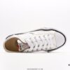 Miyama Maison MIHARA YASUHIRO Original Sole Canvas Low-Top Sneakers with Canvas and Leather Patchwork, Distorted Ice Cream Sole Casual Shoes