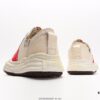 Miyamihara Yasuhiro Brand MMY Maison MIHARA YASUHIRO Original Sole Canvas Low-Top Sneakers with Canvas and Leather Patchwork, Distorted Ice Cream Sole, Casual Versatile Low-Rise Shoes