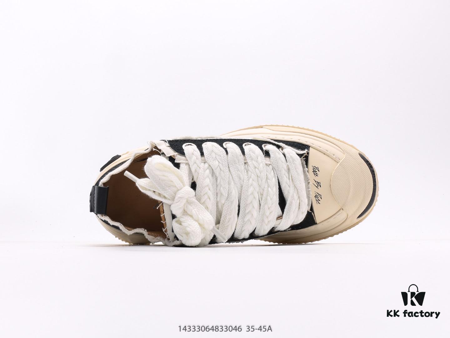 Wu Jianhao SMILENCE xVESSEL G.O.P. 2.0 MARSHMALLOW Lows 2.0 Deconstructed Layered Platform Cork Low-top Canvas Vulcanized Sneakers