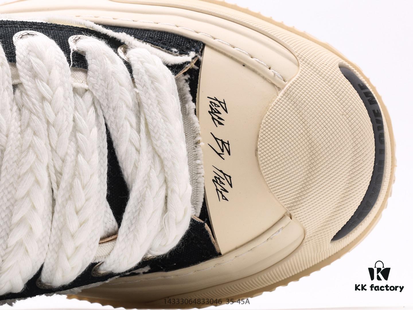 Wu Jianhao SMILENCE xVESSEL G.O.P. 2.0 MARSHMALLOW Lows 2.0 Deconstructed Layered Platform Cork Low-top Canvas Vulcanized Sneakers