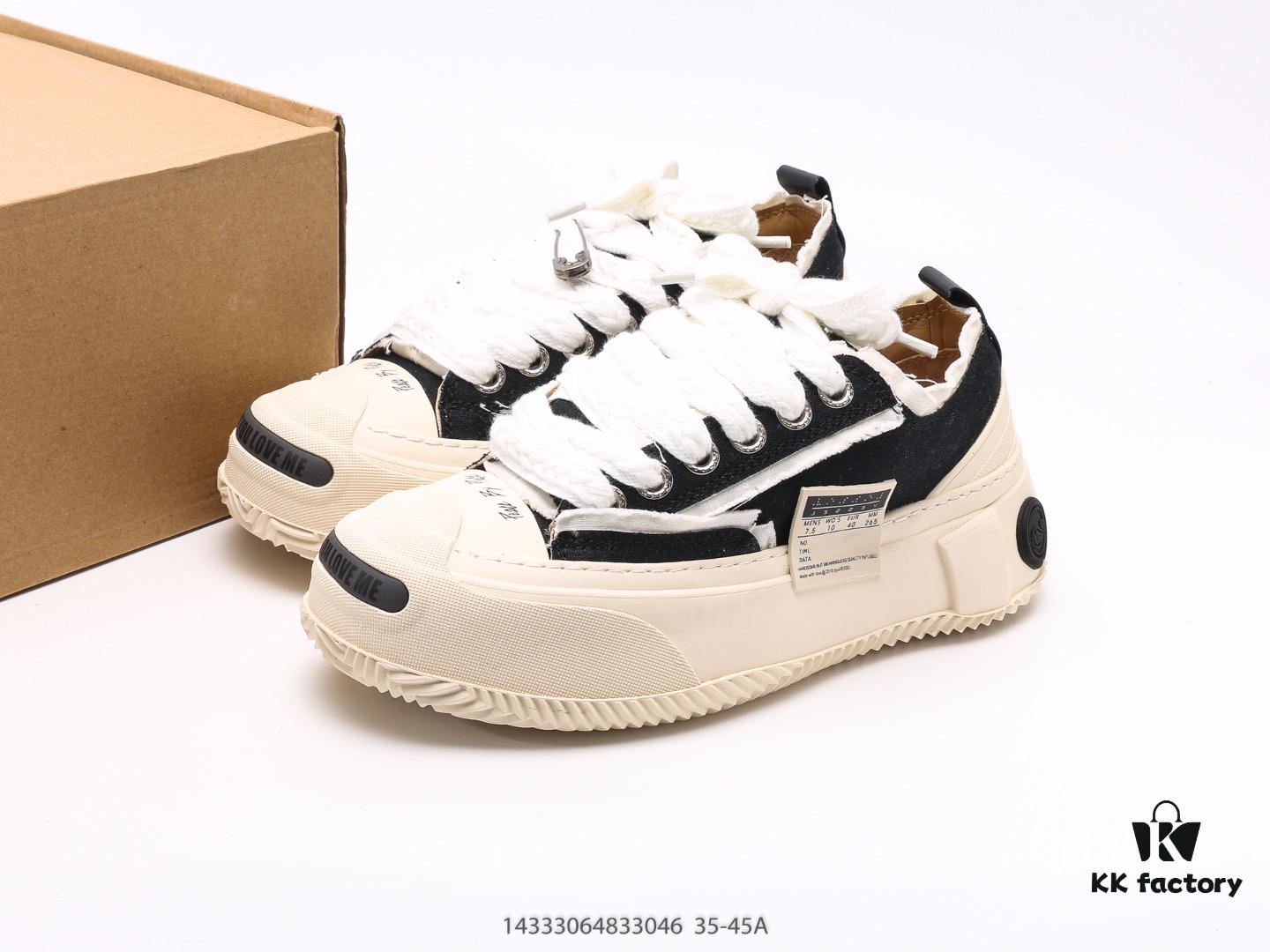 Wu Jianhao SMILENCE xVESSEL G.O.P. 2.0 MARSHMALLOW Lows 2.0 Deconstructed Layered Platform Cork Low-top Canvas Vulcanized Sneakers