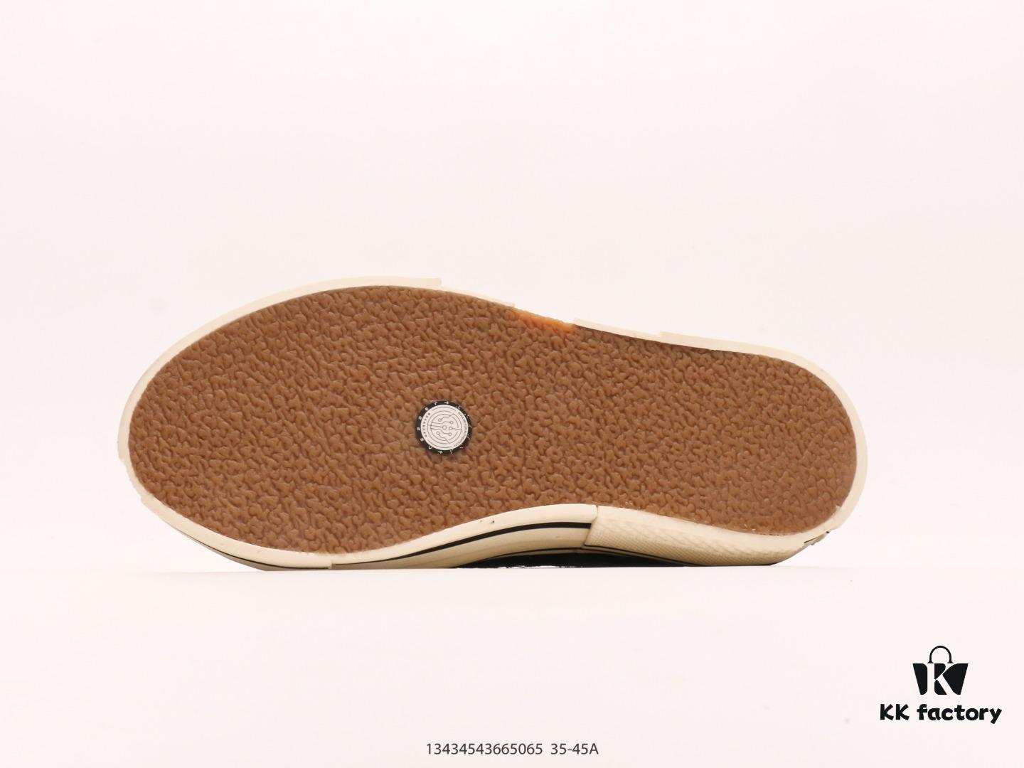 xVESSEL G.O.P. High Paisley Ddropping Deconstructed Overlapping Platform Cork Low-Top Versatile Height-Increasing Canvas Vulcanized Sneakers by Wu Jianhao's Personal Avant-Garde Brand