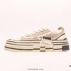 xVESSEL G.O.P. High Paisley Ddropping Deconstructed Overlapping Platform Cork Low-Top Versatile Elevating Canvas Vulcanized Sneakers