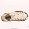 xVESSEL G.O.P. High Paisley Ddropping Deconstructed Overlapping Platform Cork Low-Top Versatile Elevating Canvas Vulcanized Sneakers