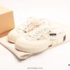 xVESSEL G.O.P. Low Unisex Deconstructed Overlapping Platform Cork Low-Top Canvas Vulcanized Sneakers