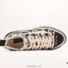 xVESSEL G.O.P. Low Unisex Canvas Vulcanized Sneakers with Deconstructed Overlapping Cork Platform