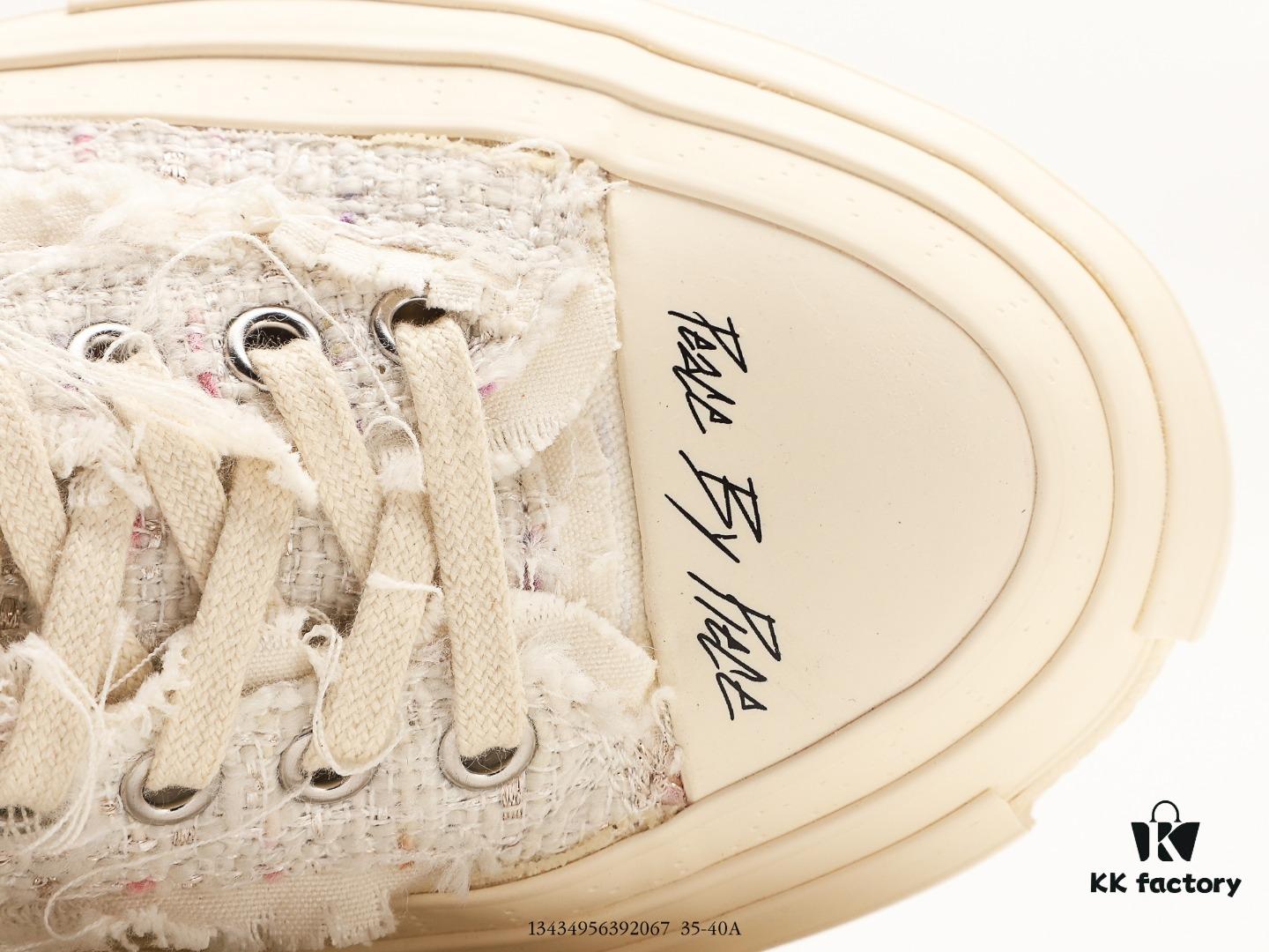 xVESSEL G.O.P. Low Unisex Deconstructed Overlapping Platform Cork Low-Top Canvas Vulcanized Sneakers by Van Ness Wu's Personal Avant-Garde Brand