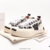 xVESSEL G.O.P. 2.0 MARSHMALLOW Lows, Deconstructed Overlapping Platform Cork Low-Top Canvas Vulcanized Sneakers from WU JIANHAO's Fashion Label