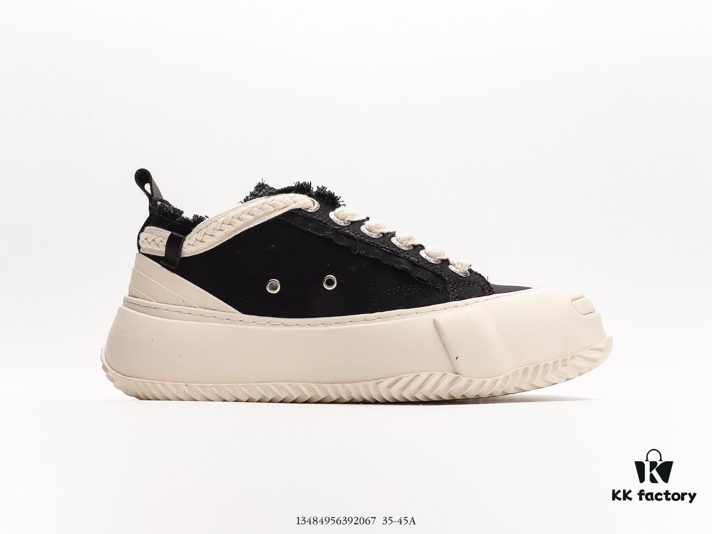 xVESSEL G.O.P Mule Slip-On Deconstructed Chunky Sole Cork Elevated Casual Low-Top Sneakers