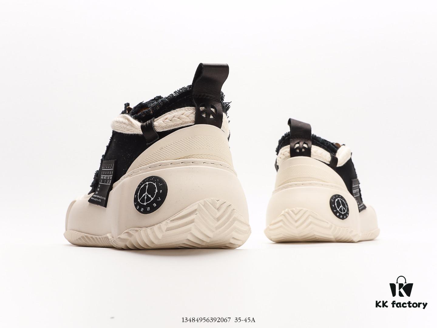 xVESSEL G.O.P Mule Slip-On Deconstructed Chunky Sole Cork Elevated Casual Low-Top Sneakers