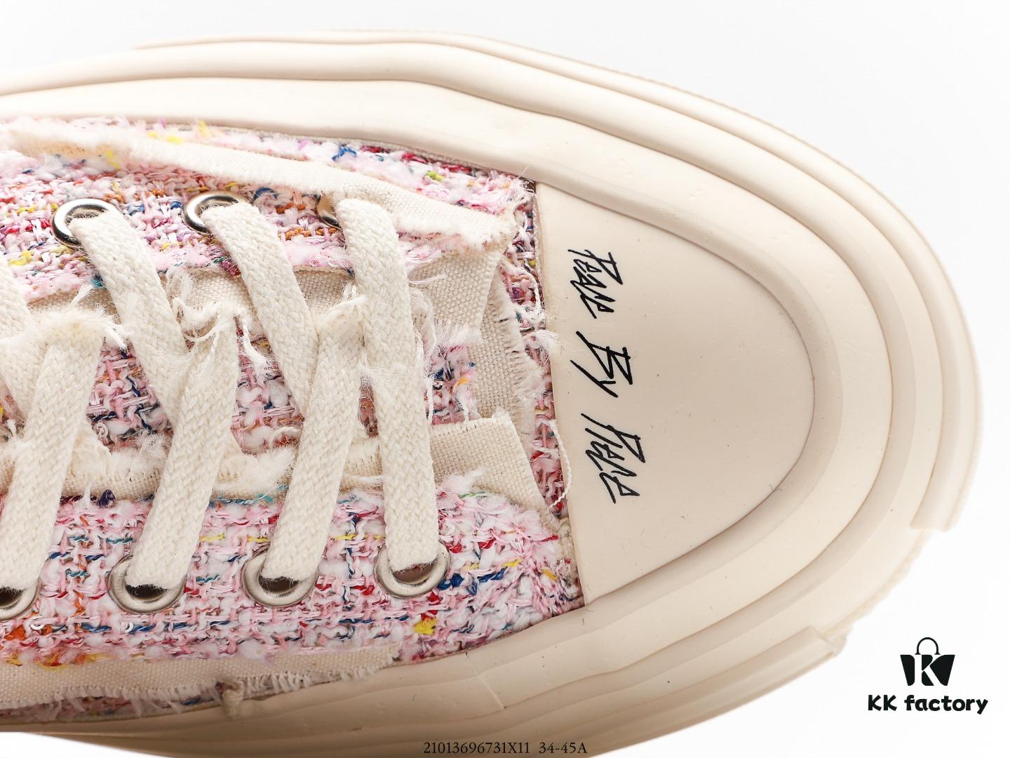 xVESSEL G.O.P. Low Unisex Deconstructed Overlapping Platform Canvas Vulcanized Shoes with Cork Insole – Handcrafted, Vintage Tassel Design, 12-Ounce Durable Canvas, NFC Anti-Counterfeit Tag