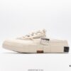 xVESSEL G.O.P. Low Unisex Deconstructed Overlapping Platform Cork Insole Canvas Vulcanized Sneakers by Wu Jianhao's Personal Brand